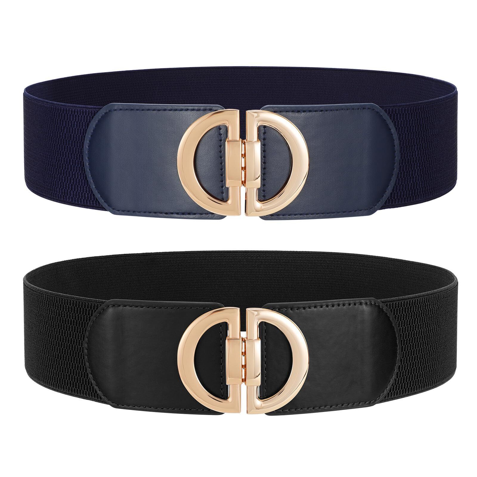 5233 Women Wide Elastic Waist Belts Stretchy For Dress Fashion